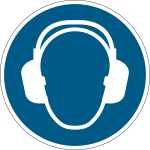 Durable Bodenmarkierung 43x0,4mm bl Gehörschutz...