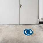 Durable Bodenmarkierung 43x0,4mm bl Gehörschutz...