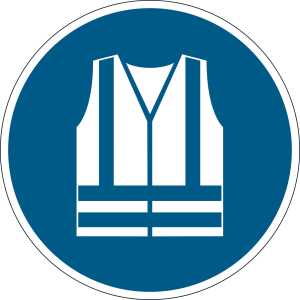 Durable Bodenmarkierung 43x0,4mm bl Warnweste benutzen