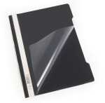 Durable Schnellhefter A4 PP sw 25St transp. Vorderdeckel