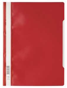 Durable Schnellhefter A4 PP rt 25St transp. Vorderdeckel
