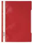 Durable Schnellhefter A4 PP rt 25St transp. Vorderdeckel