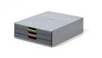 Durable Schubladenbox 280x95x356 3 farb. Schubladen (gb,or,rt)
