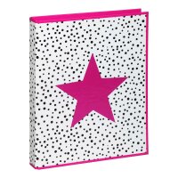 Pagna Pagna Ringbuch A4 Pink Star sort....