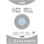 Exacompta Karteikarte A4 kar 100St/Pkg blau