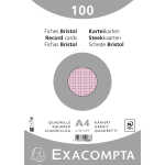 Exacompta Karteikarte A4 kar 100St/Pkg rosa
