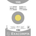 Exacompta Karteikarte A4 kar 100St/Pkg gelb