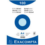 Exacompta Karteikarte A4 blk 100St/Pkg blau