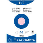 Exacompta Karteikarten A4 blk 100St/Pkg rosa