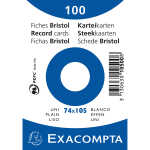 Exacompta Karteikarten A7 blc 100St/Pkg weiss