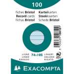 Exacompta Karteikarten A7 lin 100St/Pkg blau