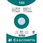 Exacompta Karteikarten A5 lin 100St/Pkg blau