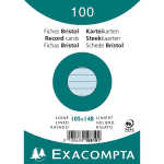 Exacompta Karteikarten A6 lin 100St/Pkg blau