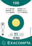 Karteikarten A5 lin 100St/Pkg gelb
