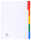 Register A4 Karton 5tlg bedrfarbig