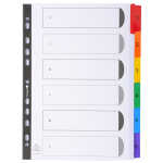 Exacompta Register A4 6tlg ws+bedr.farbig.Tabs