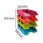 Exacompta Set 4 Briefablagen Combo Fb. sort.