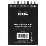 Rhodia Notizblock A7 Doppel dot 80Bl schw