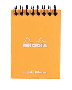 Rhodia Notizblock A7 Doppel dot 80Bl ora
