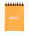 Rhodia Notizblock A7 Doppel dot 80Bl ora