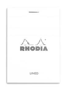 Rhodia Block Rhodia White A7 lin 80Bl