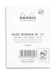 Rhodia Block Rhodia White A7 lin 80Bl