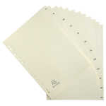 Exacompta Register Karton A4 12-teilig JanDez