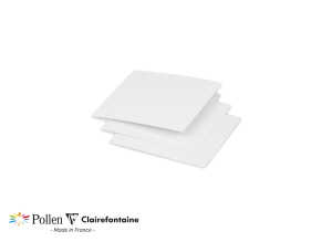 Clairefontaine Doppelkarte Pollen 110x110 weiß