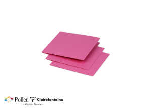 Clairefontaine Doppelkarte Pollen 110x110 fuchsia