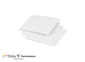 Clairefontaine Doppelkarte Pollen 116x116 weiß