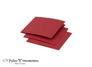 Clairefontaine Doplkarte Pollen 116x116 kirschrot