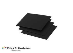 Clairefontaine Doppelk Pollen 116x116 schwarz