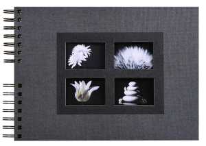 Spiralalbum 32x22cm PASSION schwarz