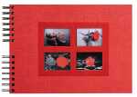 Spiralalbum 32x22cm PASSION rot
