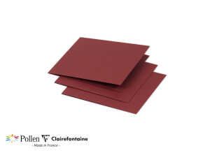 Clairefontaine Doppelk Pollen 116x116 bordeaux