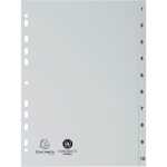Exacompta Register A4 recycelt PP 1-10 tlg grau