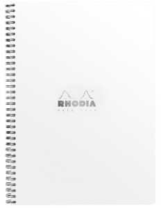 Rhodia Notebook A4+ kariert mRd 80Bl weiss