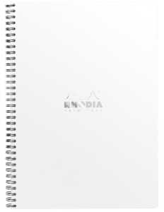 Rhodia Notebook A4+ lin mRd 80Bl weiss