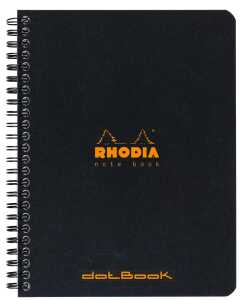Rhodia Notebook A5+ Dot 80Bl schwarz