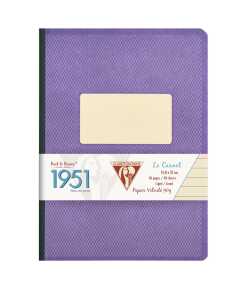 Clairefontaine 1951 Heft Leinen A5 192Bl lin violett.
