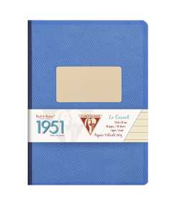 Clairefontaine 1951 Heft Lein 14,8x21 192Bl lin blau