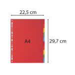 Register A4 Manilakarton 10-tlg