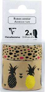 Clairefontaine Früchte 2 Dekobänd selbstk 1,5+3cm