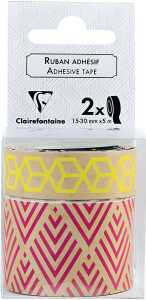 Clairefontaine Geometric 2 Dekobänd selbk 1,5+3cm