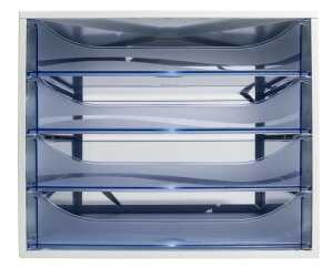 ECOBOX open ECO grau/eisblau Tz