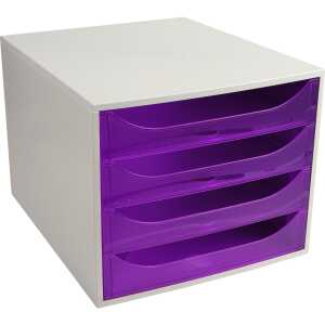 Exacompta Ecobox open ECO grau/violett Tz