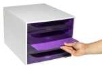 ECOBOX open ECO grau/violett Tz