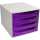 Exacompta Ecobox open ECO grau/violett Tz