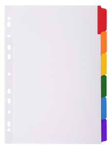 Register A4 Kart ws Farb.Tabs 6tlg