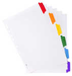 Register A4 Kart ws Farb.Tabs 6tlg